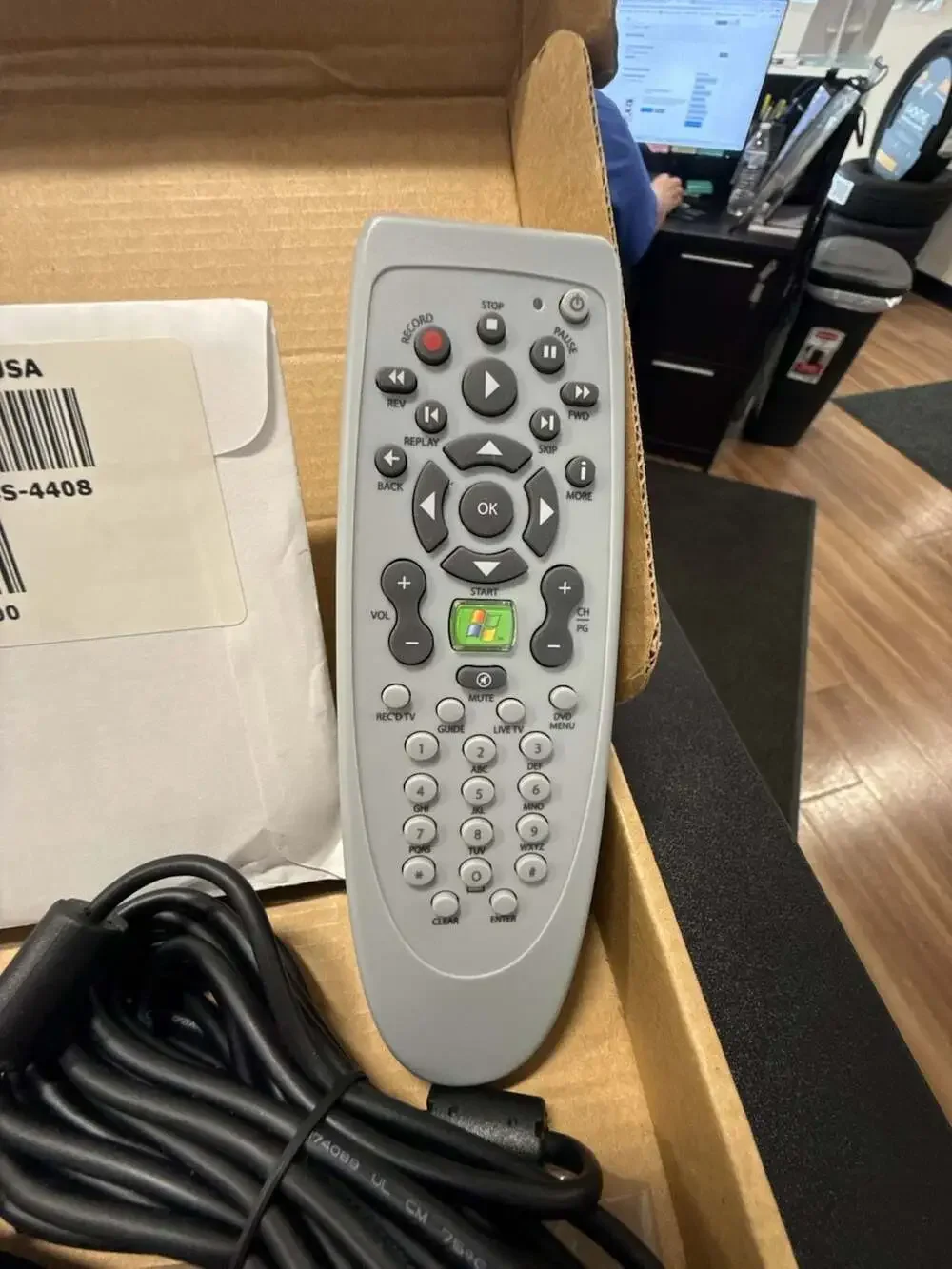 Dell Media Center Remote Control Kit 0X5429 with IR Receiver and WordPerfect CD